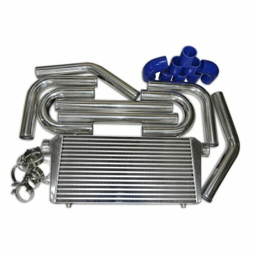 Universal Front Mount Intercooler with Piping kit-0