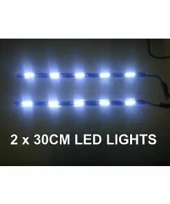 2 X 30CM LED DAYTIME RUNNING STRIP 6000K LIGHT DRL VW GOLF MK5 PASSAT B6-860