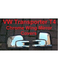 VW TRANSPORTER T4 CHROME WING MIRROR COVERS CAPS CASING-776