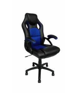 Blue and Black Racing Bucket Office Chair 2