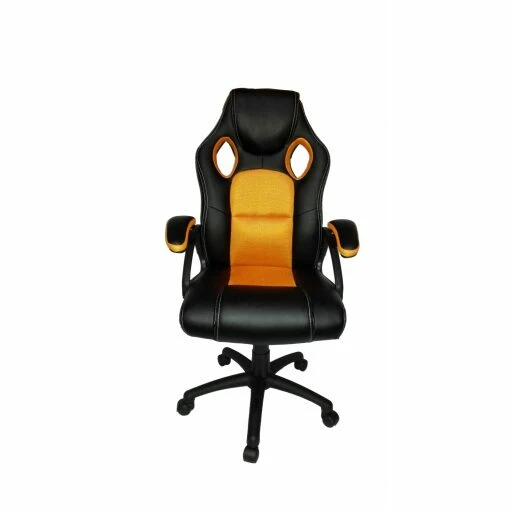 Orange and Black Racing Bucket Office Chair-3022