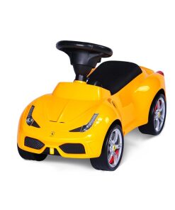 Yellow Licensed Ferrari 458 Foot to Floor Ride on-0