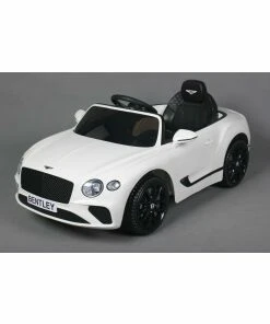12v white bentley gt electric ride on car