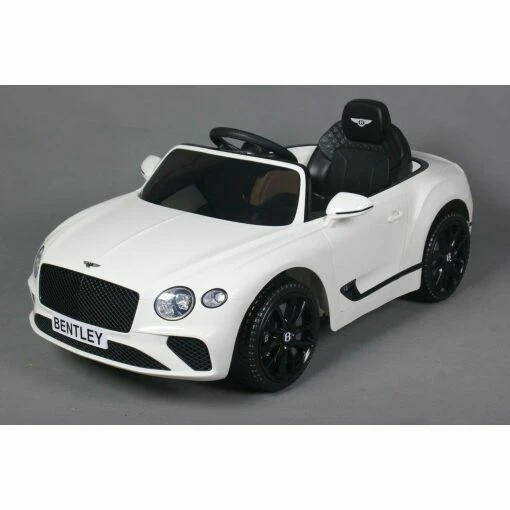 12v white bentley gt electric ride on car