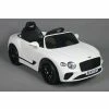 12v white bentley gt electric ride on car