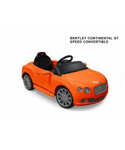 12v Orange Licensed Bentley GTC Ride on Car with Parental Remote Control-0