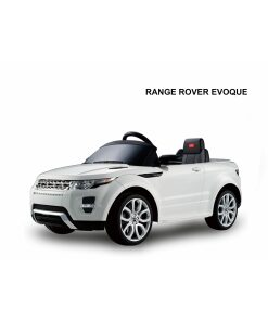White 12v Range Rover Evoque Licensed Ride on Jeep with Parental Remote Control-0