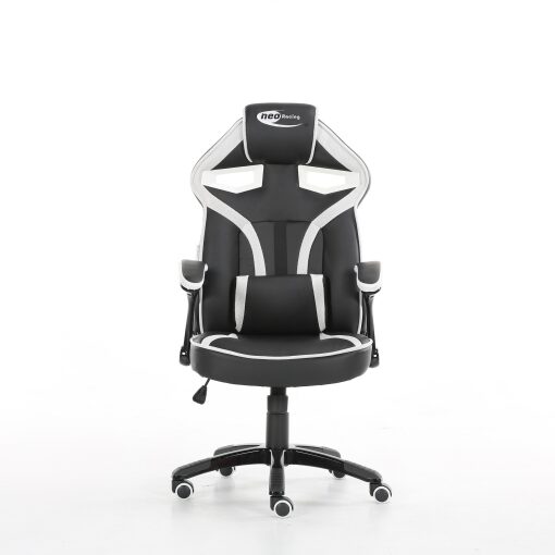 White Bucket Racing Gaming Office Chair-4850