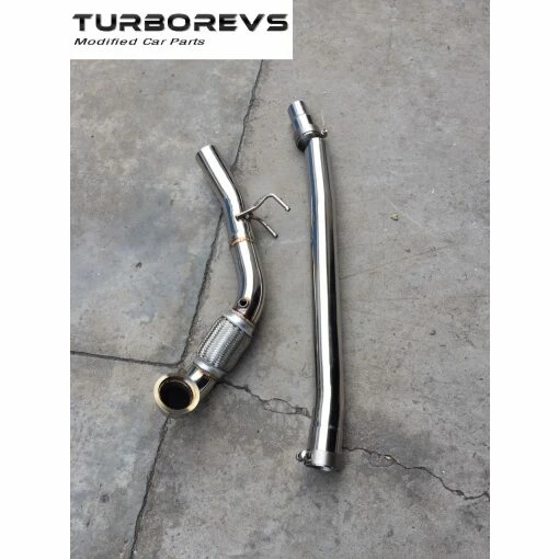 New 3" Stainless Steel Decat Downpipe for Audi S3 (MK3) and VW Golf R (MK7)-4767