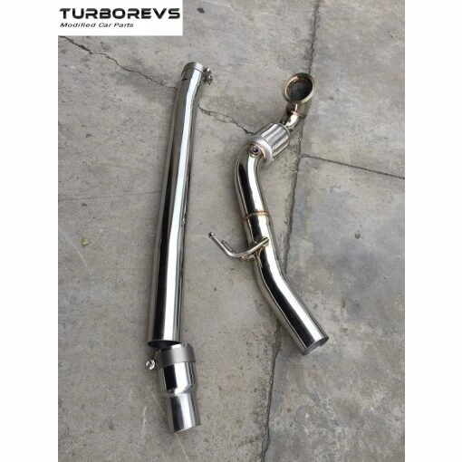 New 3" Stainless Steel Decat Downpipe for Audi S3 (MK3) and VW Golf R (MK7)-4766