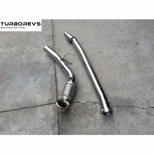 New 3" Stainless Steel Decat Downpipe for Audi S3 (MK3) and VW Golf R (MK7)-4764