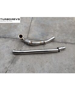 New 3" Stainless Steel Decat Downpipe for Audi S3 (MK3) and VW Golf R (MK7)-0