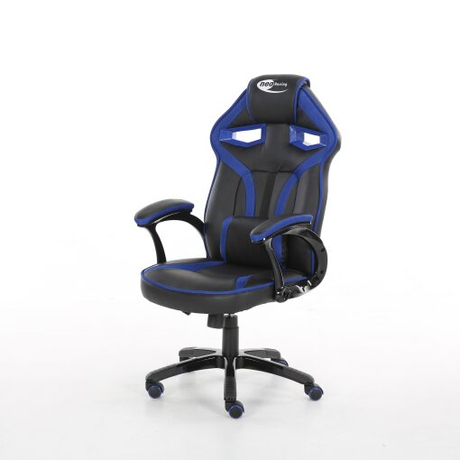 Blue Bucket Racing Gaming Office Chair-0