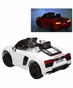 White Audi R8 Ride on Rear LED Lights