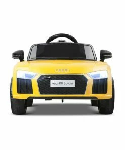 Licensed 12v Audi R8 with Parental Remote Control - Yellow-6625