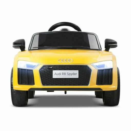 Licensed 12v Audi R8 with Parental Remote Control - Yellow-6625