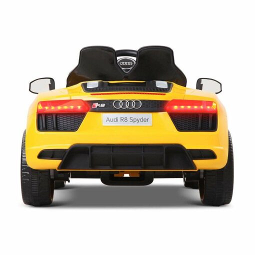 Licensed 12v Audi R8 with Parental Remote Control - Yellow-6621