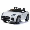 Licensed 12v Jaguar F-Type SVR with Parental Remote Control - White