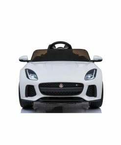Licensed 12v Jaguar F-Type SVR with Parental Remote Control - White