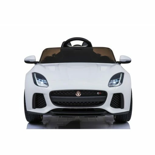 Licensed 12v Jaguar F-Type SVR with Parental Remote Control - White