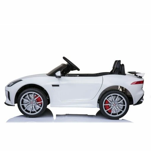 Licensed 12v Jaguar F-Type SVR with Parental Remote Control - White