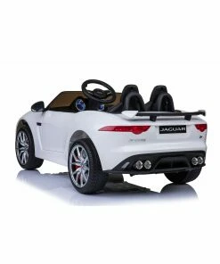 Licensed 12v Jaguar F-Type SVR with Parental Remote Control - White