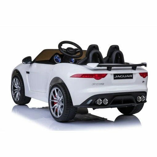 Licensed 12v Jaguar F-Type SVR with Parental Remote Control - White