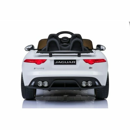 Licensed 12v Jaguar F-Type SVR with Parental Remote Control - White