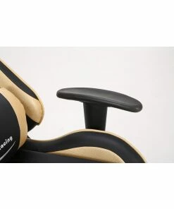 Neo Gold/Black Recling Racing Gaming Office Chair with Foot Rest