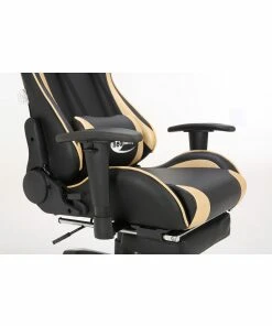 Neo Gold/Black Recling Racing Gaming Office Chair with Foot Rest