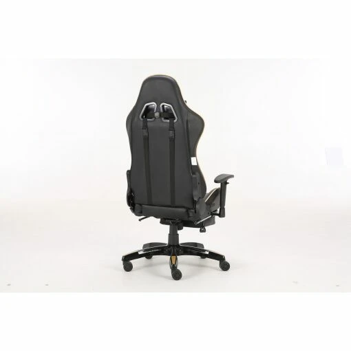 Neo Gold/Black Recling Racing Gaming Office Chair with Foot Rest