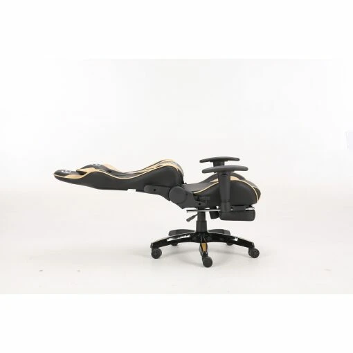 Neo Gold/Black Recling Racing Gaming Office Chair with Foot Rest