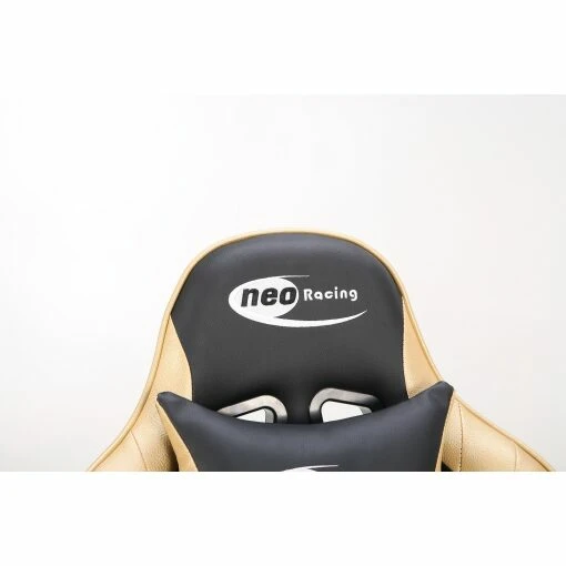 Neo Gold/Black Recling Racing Gaming Office Chair with Foot Rest