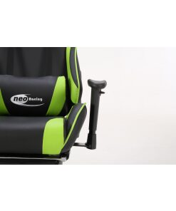 Neo Green/Black Recling Racing Gaming Office Chair with Foot Rest