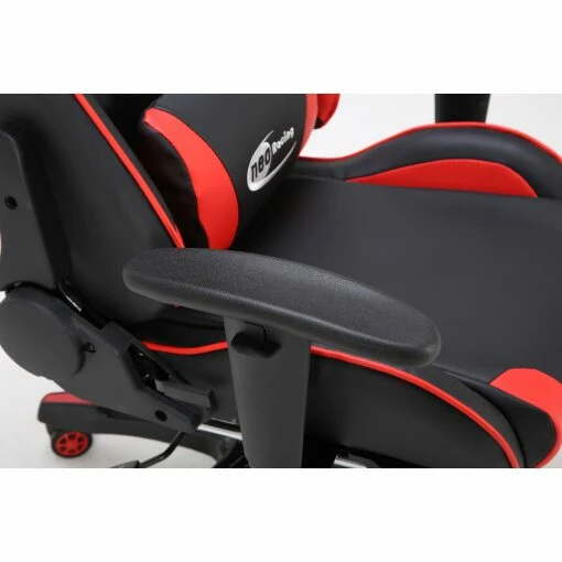 Neo Red/Black Recling Racing Gaming Office Chair with Foot Rest