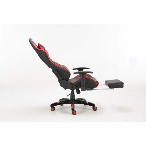 Neo Red/Black Recling Racing Gaming Office Chair with Foot Rest