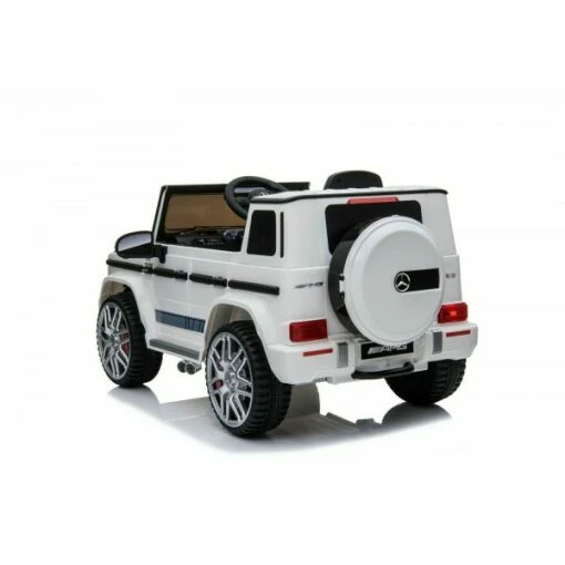 12v White Mercedes G63 AMG Electric Ride on Car