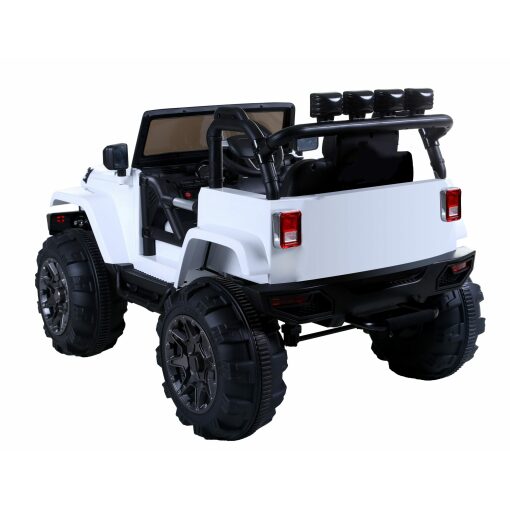 12v White Ride on Kids Electric Jeep 4x4 SUV