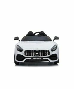 Licensed White 12v Mercedes AMG GT Ride on Car with Parental Remote Control