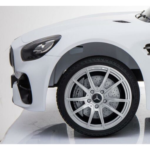 Licensed White 12v Mercedes AMG GT Ride on Car with Parental Remote Control