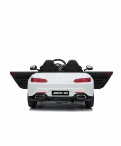 Licensed White 12v Mercedes AMG GT Ride on Car with Parental Remote Control