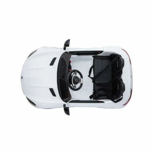 Licensed White 12v Mercedes AMG GT Ride on Car with Parental Remote Control