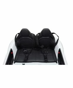 Licensed White 12v Mercedes AMG GT Ride on Car with Parental Remote Control