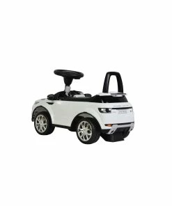 White Range Rover Evoque ride on car foot to floor