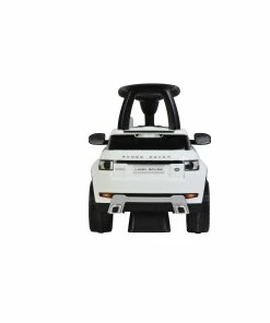 White Range Rover Evoque ride on car foot to floor