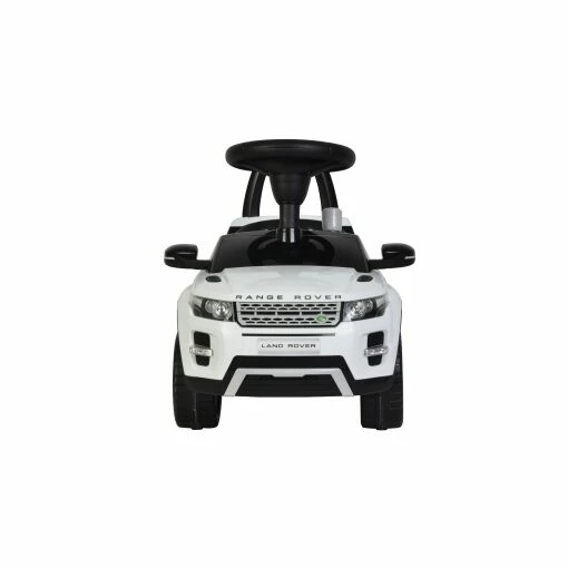 White Range Rover Evoque ride on car foot to floor