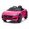 12v Pink Licensed Maserati Ride on Car with Parental Remote Control-0