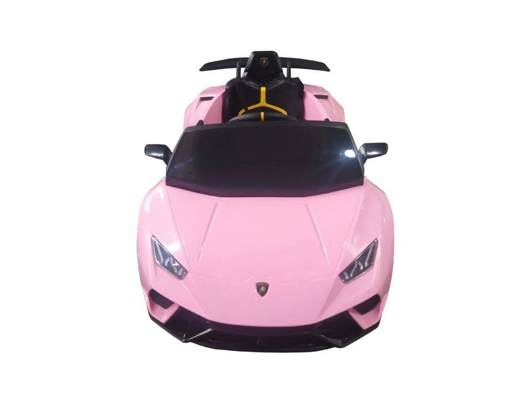 Pink Lamborghini Huracan 12v official ride on toy car with remote control