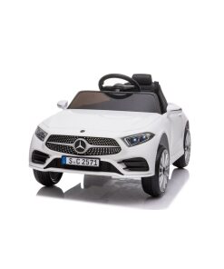 Licensed White 12v Mercedes CLS Ride on Car with Parental Remote Control