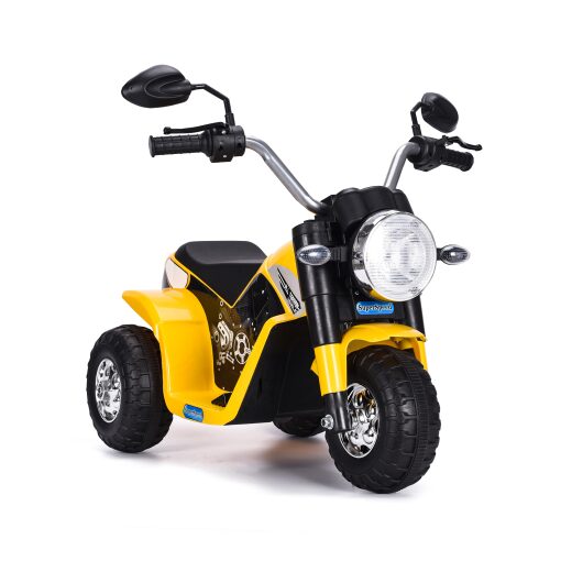 Kids Electric 6v Ride on Trike - Yellow-0